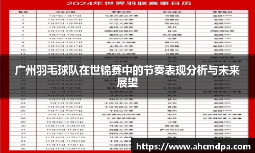 广州羽毛球队在世锦赛中的节奏表现分析与未来展望